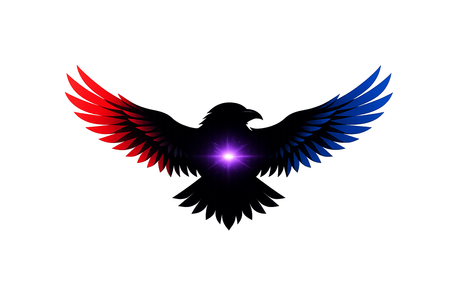 Black Feather Security raven logo